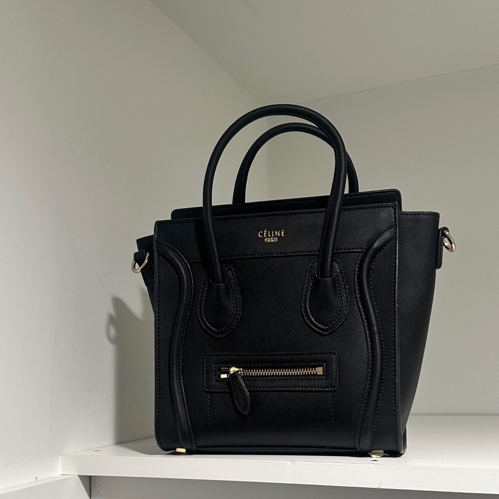 Black Leather Handbag